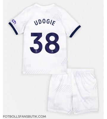 Tottenham Hotspur Destiny Udogie #38 Replika Hemmatröja Barn 2023-24 Kortärmad (+ Korta byxor)